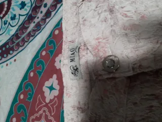 Pantalón largo estampado floral mujer