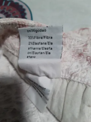 Pantalón largo estampado floral mujer