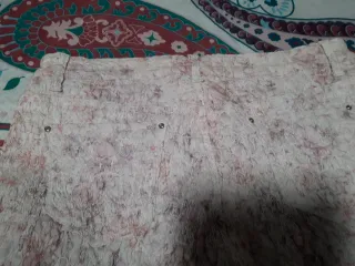 Pantalón largo estampado floral mujer