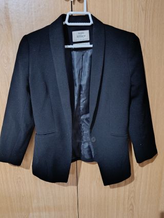 Blazer Bershka Negro