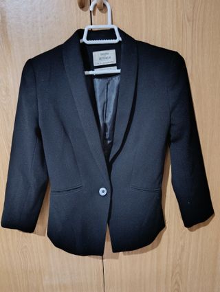 Blazer Bershka Negro