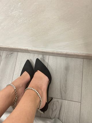 Tacchi Jimmy Choo neri con strass