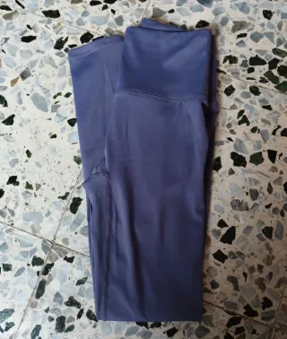 Mallas largas gimnasio moradas