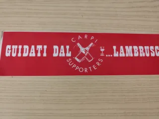 Adesivo ultras guidati dal Carpi Lambrusco anni 80