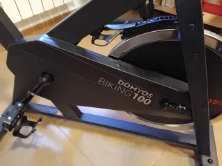 Bicicleta estática spinning negra