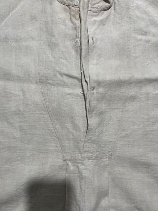 Camisa antigua de lino beige