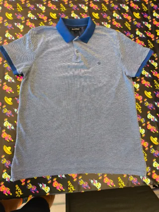 Polo Bonobo Talla L Azul/Gris