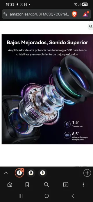 Altavoz Karaoke GREEN KEEPER con 2 micros