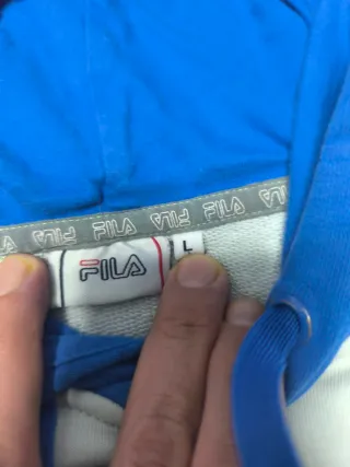 Sudadera Fila Blanca y Azul