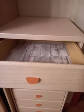 Cómoda Sinfonier 7 cajones madera clara