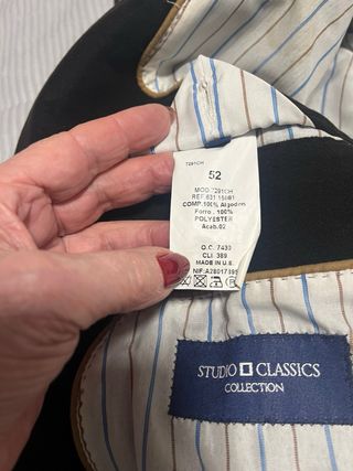 Americana marrón Talla 52