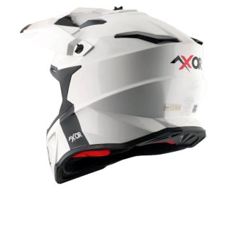Casco X-Cross Blanco, Negro y Amarillo