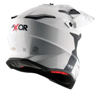 Casco X-Cross Blanco, Negro y Amarillo
