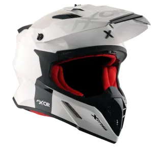 Casco X-Cross Blanco, Negro y Amarillo