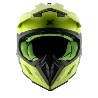 Casco X-Cross Blanco, Negro y Amarillo