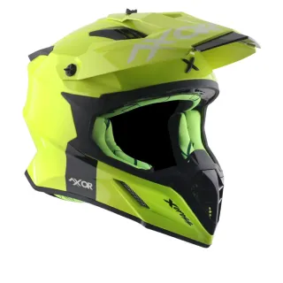 Casco X-Cross Blanco, Negro y Amarillo