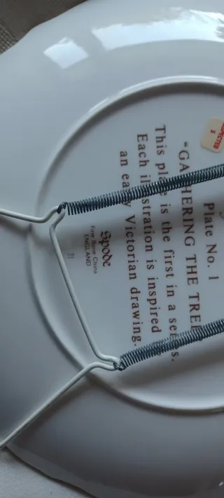 Piatto Natale Porcellana Fine