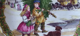 Piatto Natale Porcellana Fine