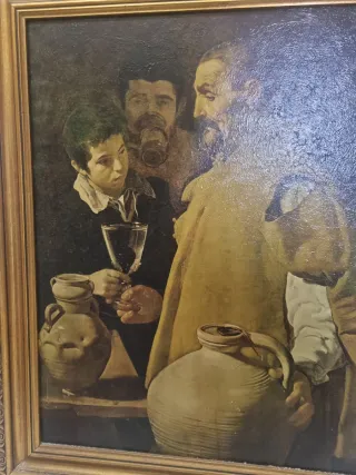 Cuadro antiguo pintado a mano