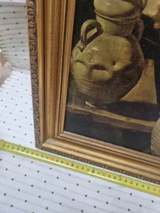 Cuadro antiguo pintado a mano