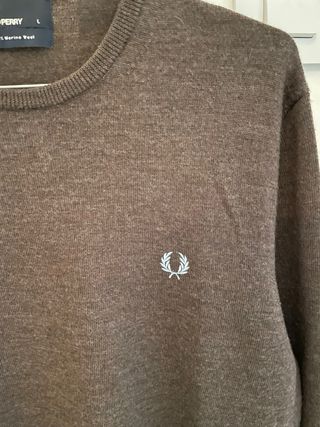 Jersey Fred Perry Marrón Talla L