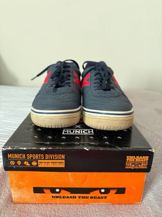 Zapatillas Chico Munich Casual Azul/Rojo Talla 37