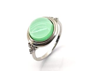 sortija plata 925mm con piedra con circonita t. 16 (17,84 mm)