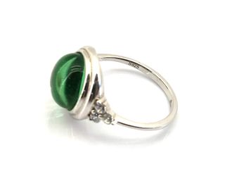 sortija plata 925mm con piedra con circonita t. 16 (17,84 mm)