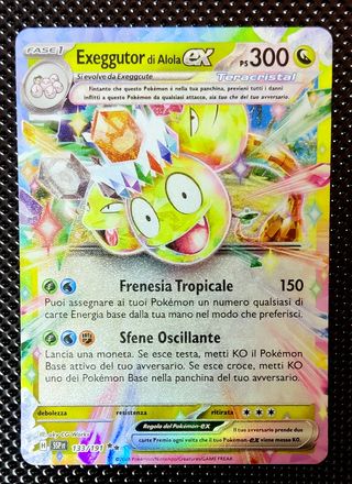 Pokémon - Exeggutor di Alola ex 133/191 Scintille