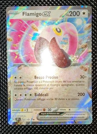Pokémon - Flamigo ex 160/191 Scintille Folgoranti