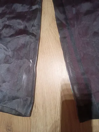 Pantalón plateado fiesta ancho