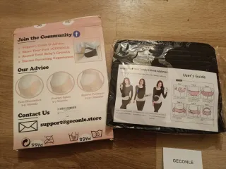 Faja GECONLE Talla L Negra Postparto Abdomen