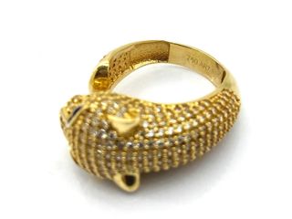 anillo oro 18k con piedra con circonita,esmeralda t. 12 (16,56 mm)