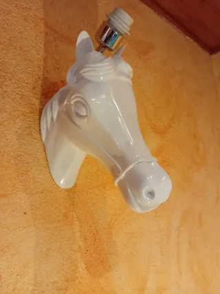 Applique da parete vintage cavallo bianco