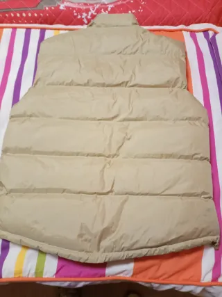 Chaleco acolchado caballero beige