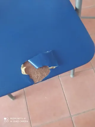 Lote de 5 Sillas Plegables Azules, 3€ cada una