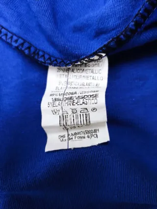 Mini abito blu glitterato