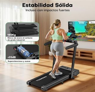 Cinta de Correr Plegable 1-14 Km/h