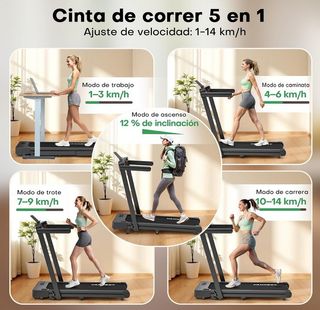 Cinta de Correr Plegable 1-14 Km/h