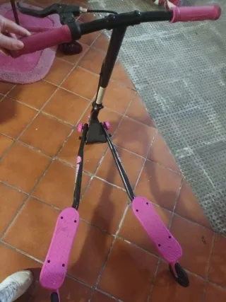 Patinete 3 ruedas niña rosa