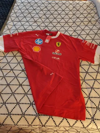 Camiseta Ferrari Hamilton Puma Talla L Roja