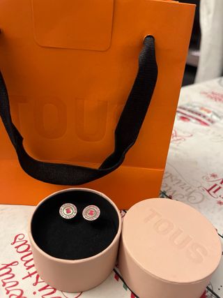 Pendientes Tous Rosa y Plata