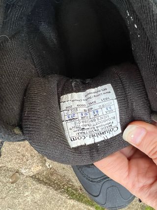 Botas Columbia Nieve Montaña Negro/Gris