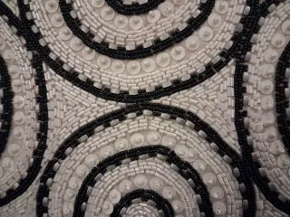 Bolso de fiesta lentejuelas negro y blanco