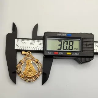00475 Medalla Virgen del Rocío Oro 18K