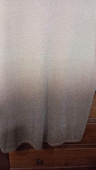 Maglia beige con glitter