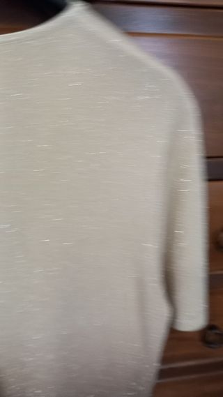 Maglia beige con glitter