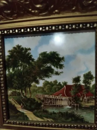 Quadri Decorativi in Ceramica Dorato