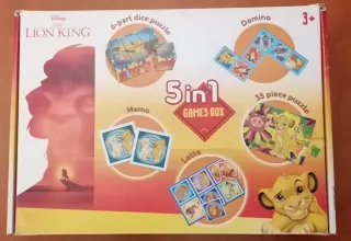 Caja de juegos 5 en 1 Disney El Rey León