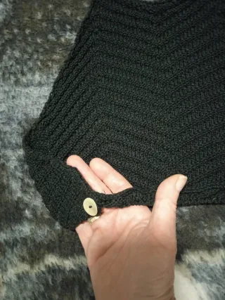 Top de punto negro halter TS